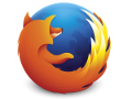 The Firefox logo, which represents a fox circling the Earth